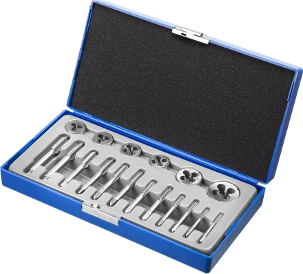 Набор ЗУБР &quot;МАСТЕР&quot; с металлорежущим инструментом, в пластиковом боксе 18 предметов 28120-H18 купить в Надыме