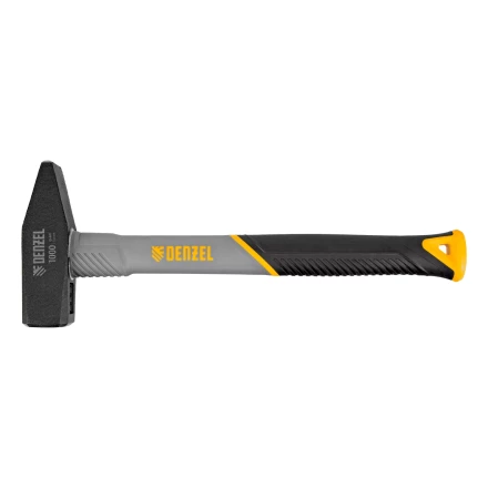 Молоток слесарный, 1000 г Denzel, кованый, фибергласовая рукоятка c TPR покрытием 10490 купить в Надыме