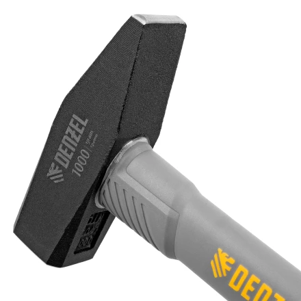 Молоток слесарный, 1000 г Denzel, кованый, фибергласовая рукоятка c TPR покрытием 10490 купить в Надыме