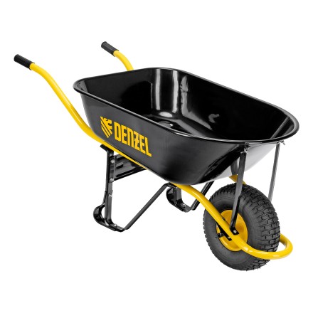 Тачка строительная Denzel 689965, усиленная, объем 130 л, 230 кг, колесо 15х6.00-6 купить в Надыме