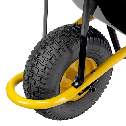 Тачка строительная Denzel 689965, усиленная, объем 130 л, 230 кг, колесо 15х6.00-6 купить в Надыме