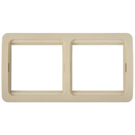 Панель СВЕТОЗАР "ГАММА" двойная горизонтальная, цвет бежевый SV-54146-B купить в Надыме