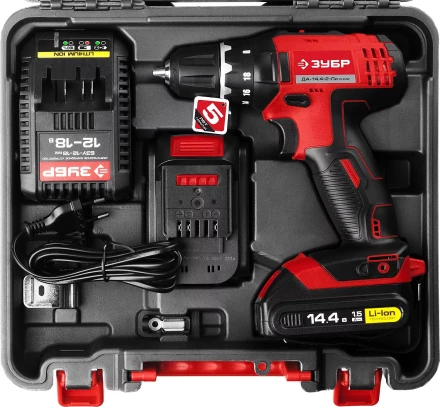 Дрель-шуруповерт 2 АКБ ДА-14.4-2-Ли КНМ2 серия МАСТЕР купить в Надыме
