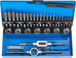 Наборы комплектных метчиков и плашек сталь Р6М5 серия ПРОФЕССИОНАЛ