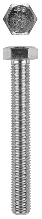 Болт с шестигранной головкой, DIN 933, кл. пр. 8.8, оцинкованный, M16x50мм, 50шт, KRAFTOOL 303074-16-050 303074-16-050 купить в Надыме