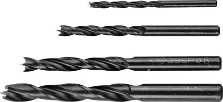 ЗУБР. Набор сверл по дереву, 4шт, 4-6-8-10 мм 29421-H4 купить в Надыме