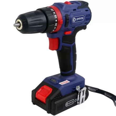 Аккумуляторная дрель-шуруповерт Диолд ДЭА-20ЛИ-02 У (ударная) купить в Надыме