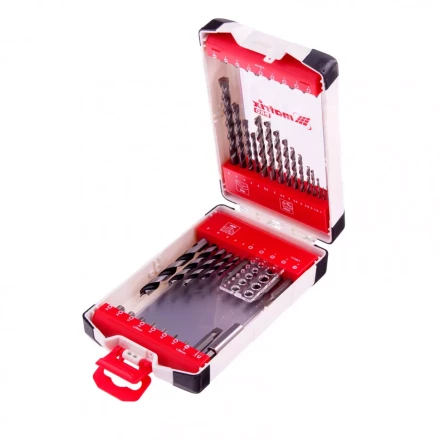 Набор сверл комбинированный сверла по металлу 1-6 мм бетону 4-8 мм дереву 3-8 мм биты 22 шт адаптер 44 предмета Pro Matrix 725644 купить в Надыме