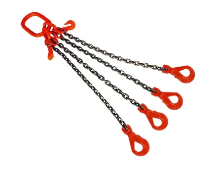 Строп цепной TOR 4СЦ г/п 17,0 т 5,0 м с укорачивающими и самозакрывающимися крюками 1016896 купить в Надыме