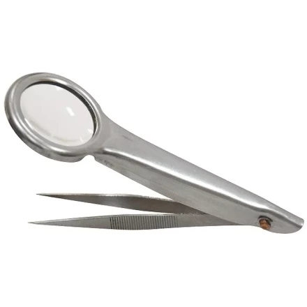 Лупа с пинцетом 8 кратная D 27 мм тип 2 Sparta 913795 купить в Надыме