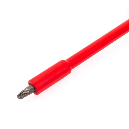 Диэлектрическая отвертка КВТ VDE НИО-2210 со сменными битами S2, профиль SL, PH, PZ, 10 шт. (88928) купить в Надыме