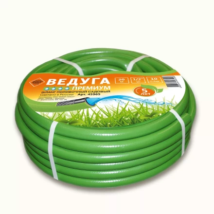 Шланг 1/2 х 20м ВЕДУГА Премиум зелёный 45965 купить в Надыме