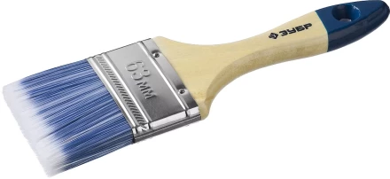 Кисть плоская  ЗУБР "АКВА-МАСТЕР", искусственная щетина, деревянная ручка, 63мм 4-01007-063 купить в Надыме