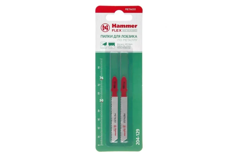Пилки для лобзика HAMMER 204-129 JG MT T118B (2 шт.) купить в Надыме