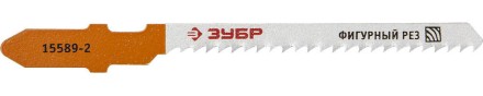 Полотна ЗУБР &quot;ЭКСПЕРТ&quot;, T119BO, для эл/лобзика, HCS, по дереву, фигурный рез, EU-хвост., шаг 2мм, 50мм, 2шт 15589-2_z01 купить в Надыме