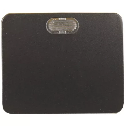 Выключатель СВЕТОЗАР "ГАММА" с подсветкой, одноклавишный, без вставки и рамки, цвет темно-серый металлик, 10A/~250B SV-54131-DM купить в Надыме