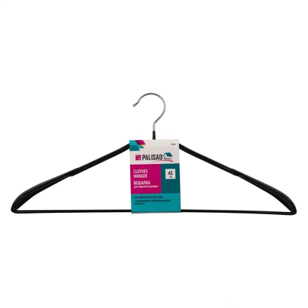 Вешалка металлическая Home Palisad 929265 для верхней одежды с прорезиненным противоскользящим покрытием 45 см купить в Надыме