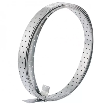 Лента перфорированная монтажная 1,5 мм LM 4см х 10 м отверстие 4,5–5 мм цинк Россия Сибртех 46582 купить в Надыме