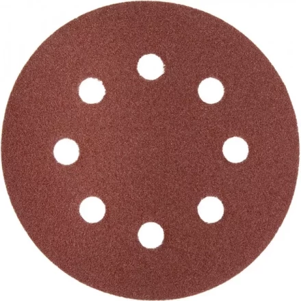 Круг шлифовальный ЗУБР "МАСТЕР" универсальный, из абразивной бумаги на велкро основе, 8 отверстий, Р100, 125мм, 5шт 35562-125-100 купить в Надыме
