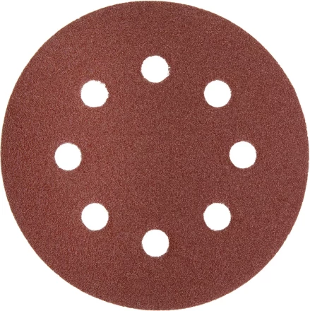 Круг шлифовальный ЗУБР "МАСТЕР" универсальный, из абразивной бумаги на велкро основе, 8 отверстий, Р100, 125мм, 5шт 35562-125-100 купить в Надыме
