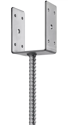 ЗУБР ОС-U, 91 x 120 x 60 мм, U-образное основание столба (310286-090) купить в Надыме