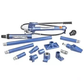 Растяжка гидравлическая 4 т набор из 16 предметов 7 сменных насадок в пластиковом кейсе Stels 51354 купить в Надыме