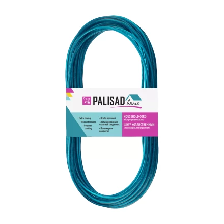 Шнур хозяйственный с полимерным покрытием, 3 мм, L 10 м, Home Palisad 937025 купить в Надыме