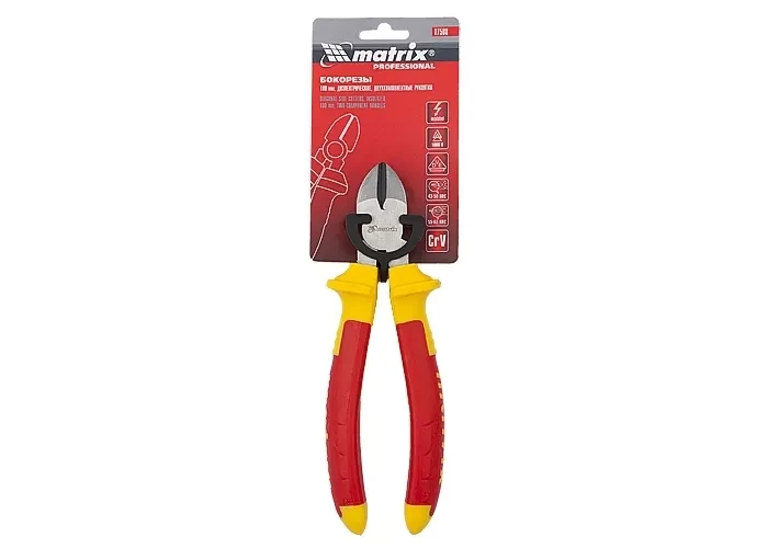 Бокорезы  Insulated 180мм двухкомпонентные рукоятки MATRIX PROFESSIONAL 17508 купить в Надыме