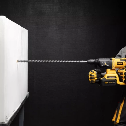 Бур по бетону Denzel, 20 x 600 мм , двойная спираль, три пылеотводящие кромки, 705050 купить в Надыме