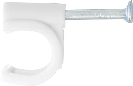 Скобы электроустановочные 8 мм круглый профиль 50 шт  СИБРТЕХ 47518 купить в Надыме