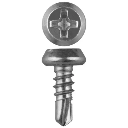 Саморезы ЗУБР "МАСТЕР" со сверлом оцинкованные, для крепления лист. металла до 2мм, полуцилиндр. головка, 3.8x11мм, 1000шт 4-300151-38-11 купить в Надыме