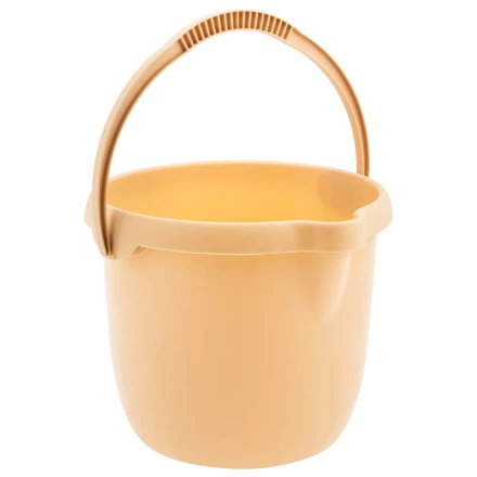 Ведро пластмассовое круглое Palisad 12 л, бежевое, Home 929495 купить в Надыме