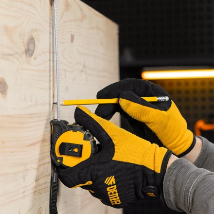 Рулетка Denzel 3м х 16мм, автоматич. фиксац., нейлон. покрытие, магнит. зацеп, двухстор. разметка, 31520 купить в Надыме