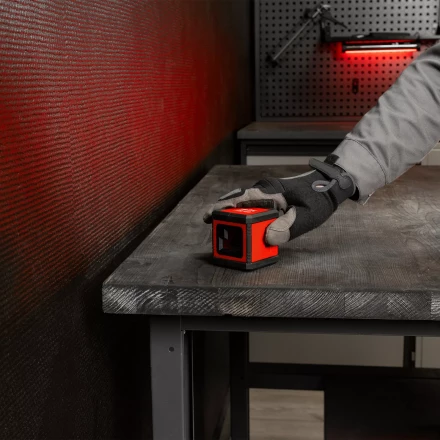 Лазерный уровень MTX XQB RED Basic SET, 10 м, красный луч, батарейки, резьба 1/4&quot; 35018 купить в Надыме