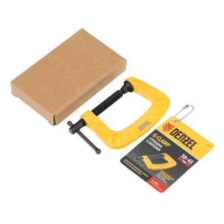 Струбцина G-образная Denzel, усиленная, 50 мм, 20641 купить в Надыме