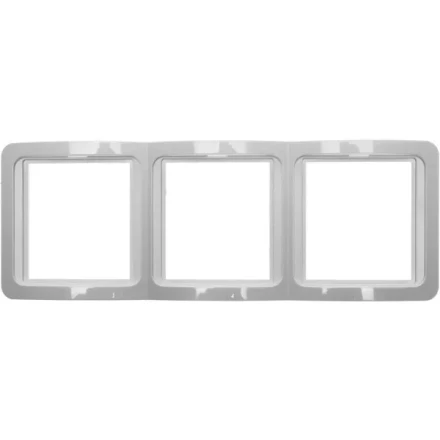 Панель СВЕТОЗАР "ГАММА" тройная вертикальная, цвет бежевый SV-54149-B купить в Надыме