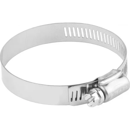 Хомуты ЗУБР "ЭКСПЕРТ", нерж. сталь, просечная лента 12 мм, 57-76 мм, 2 шт 37815-057-76-2 купить в Надыме