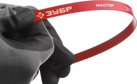 Полотно ЗУБР "МАСТЕР" по металлу 24 TPI  (шаг 1.0мм), Универсальное, 10шт 15853-24-10 купить в Надыме
