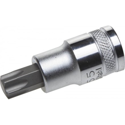 Торцовая бита-головка KRAFTOOL &quot;INDUSTRIE QUALITAT&quot;, материал S2, TORX, сатинированная, 1/2&quot;, Т55 27905-55_z01 купить в Надыме
