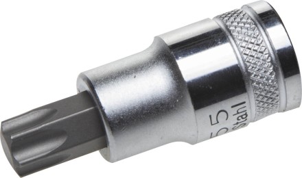 Торцовая бита-головка KRAFTOOL &quot;INDUSTRIE QUALITAT&quot;, материал S2, TORX, сатинированная, 1/2&quot;, Т55 27905-55_z01 купить в Надыме