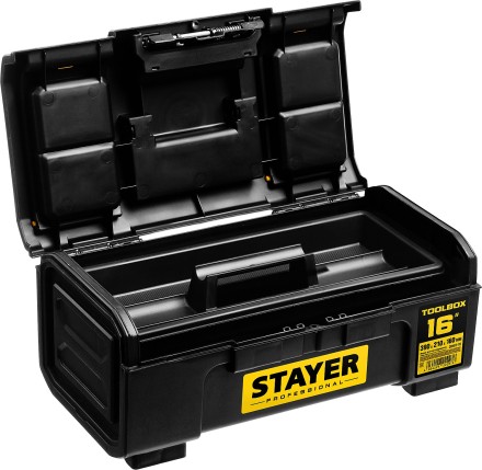 Ящик для инструмента &quot;TOOLBOX-16&quot; пластиковый, STAYER Professional 38167-16 купить в Надыме