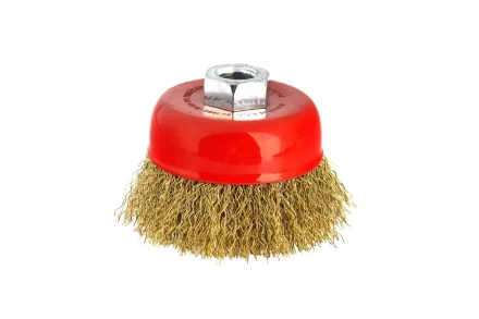 Кордщетка HAMMER чаша 65мм для УШМ гофрированная латунированная сталь (207-101) купить в Надыме