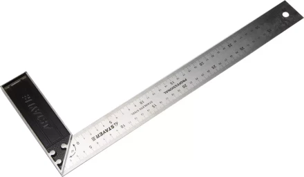 Угольник STAYER &quot;PROFI&quot; столярный, гравированная шкала, нержавеющее полотно 37мм, 400мм 3431-40_z01 купить в Надыме