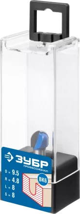 ЗУБР 9.5 x 8 мм, радиус 4.8 мм, фреза пазовая галтельная, Профессионал (28751-9.5-8) купить в Надыме