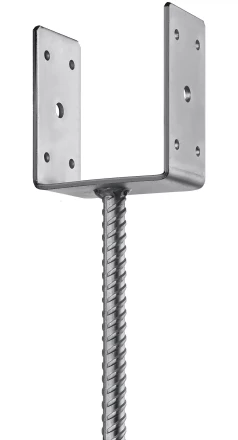 ЗУБР ОС-U, 101 x 120 x 60 мм, U-образное основание столба (310286-100) купить в Надыме