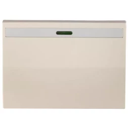 Выключатель СВЕТОЗАР "ЭФФЕКТ" проходной, с эффектом свечения, одноклавишный, без вставки и рамки, бежевый, 10A/~250B SV-54438-B