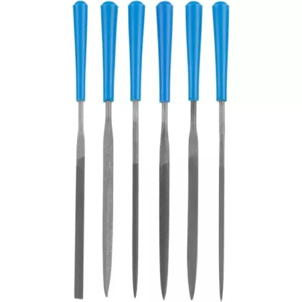 Набор ЗУБР "ЭКСПЕРТ": Надфили, пластмассовая ручка, насечка 2 = Бархатная, с чехлом, 100мм, 6шт 16022-2-H6 купить в Надыме