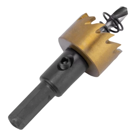 Коронка по металлу HSS, 22 мм, нитридтитановое покрытие Denzel 724103 купить в Надыме