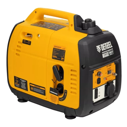 Генератор инверторный Denzel GT-1200iS, 1.2 кВт, 230 В, бак 2.4 л, закрытый корпус, ручной старт купить в Надыме