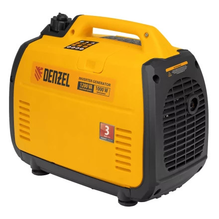 Генератор инверторный Denzel GT-1200iS, 1.2 кВт, 230 В, бак 2.4 л, закрытый корпус, ручной старт купить в Надыме